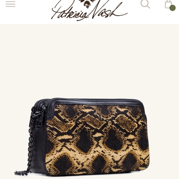 Patricia Nash calfhair python leather crossbody - Picture 8 of 8
